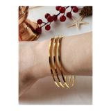 ZÜLİSCH ÇELİK AJDA BİLEZİK 3 LÜ GOLD SUYA PASLANMAZ