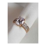 ZÜLİSCH XUPİNG ÇELİK YÜZÜK ROSE GOLD ZİRKON TAŞLI ORJİNAL KALİTE PASLANMAZ