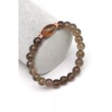 Zultanit-Dumanlı Kuvars Doğal Taş Bileklik 8 Mm Fasetli Küre Kesim - Blk-2273