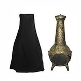 Zulux Baca örtüsü – Birinci sınıf dış mekan örtüsü, dayanıklı su geçirmez 190T polyester malzeme, dış mekan bahçe ısıtıcı örtüsü, UV koruyucu baca ateş çanağı