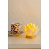 Zulya Lotus Çiçeği Tasarımlı Dekoratif Plastik Led Mumluk Tealight - Sıcak Ve Zarif Işık