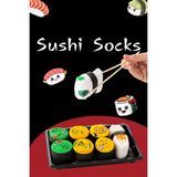 Zumiya Unisex Sushi Kutusu Konseptli Pamuklu Çorap Seti - Özel Tasarım Hediyelik Model 1 - Çok Renkli - Standart