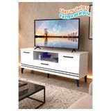 Zümra Ahşap Kapaklı 160 cm Tv Ünitesi Beyaz Renk