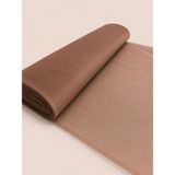 Zümra Baby Kristal Tül Boy 1 mt En Sabit 3 mt Nişan, Kına, Düğün, Bohça, Kapı,doğum,parti Süslemesi - Sütlü Kahve - 300 x 100 cm