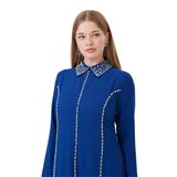 Zümre Taşli Abiye Elbise-Saks