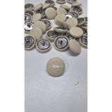 Zümrüdüanka Handmade Koyu kirli beyaz kumaş kaplama kancalı metal Düğme adet fiyatidir
