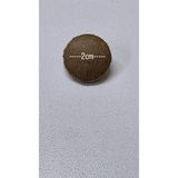 Zümrüdüanka Handmade Paket içeriği 12 adetdir kahverengi rafya ipinden kaplamalı kancalı metal düğme