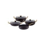 ZÜMRÜT ÇELİK&GRANİT 7 PCS GRANİT TENCERE SETİ