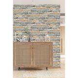 Zümrüt Exculusive 7995 Taş Desen Duvar Kağıdı 5 M² - Renkli - 106 x 1000 cm