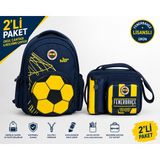 Zümrüt Kırtasiye Fenerbahçe Lisanslı 3D Suni Deri Detaylı Okul Çantası 26784+ Beslenme Çantası 26760