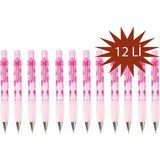 Zümrüt Kırtasiye Serve Deep Pastel Tatlı Serisi 0.7 mm Şeker Pembe Versatil Kalem 12LI Paket