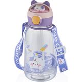 Zümrüt Kırtasiye Vagonlife VGN2021 760 ml Kedi Figürlü Su Matarası-Mor