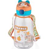 Zümrüt Kırtasiye Vagonlife VGN2021 760 ml Kedi Figürlü Su Matarası-Turuncu