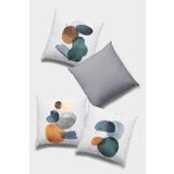 Zümrüt Modern Çift Taraflı 4'lü Set Kırlent Kılıfı 4KR043