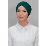 Zümrüt Pratik Hazır Geçmeli Tesettür Bone Sandy Kumaş Çapraz Büzgülü 1801_37