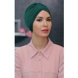Zümrüt Pratik Hazır Geçmeli Tesettür Bone Sandy Kumaş Taçlı Büzgülü 1208_37