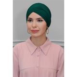 Zümrüt Pratik Hazır Geçmeli Tesettür Bone Sandy Kumaş Üç Çapraz 1803_37