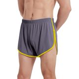 ZUOLAIYIN Erkekler için koşu şortu, file şort, büyük bölünmüş taraflı, iç çamaşırı, boxer şort, balık ağı, şeffaf, mayo, koşu şortu, atletik