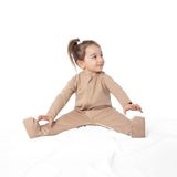 Zuppers Organik Pamuk Çocuk Ayaklı Uyku Tulumu - 1 TOG - (12-18 Ay) - Kum Beji