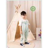 Zuppers Unisex Bebek Salopet Tulum ve Tişört Takım - Mint - 2 – 3 Yaş