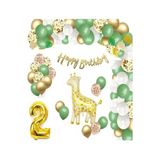 Zürafa Folyolu Doğum Günü Balon Zincir Set, 2