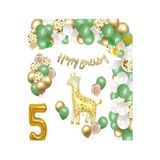 Zürafa Folyolu Doğum Günü Balon Zincir Set, 5