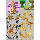 Zürafa Sticker Set 20 Parça Telefon, Tablet, Defter, Laptop Sticker