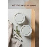 Zuri Design 2 Adet Yedek Kapak 140 cc Uyumlu Kavanoz Kapağı - 0,21 L