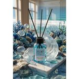 Zuri Design Zuri Desıgn Okyanus Oda Kokusu Cam Şişe 3 Siyah Bambu Çubuklu Dekoratif Koku 50 ml