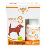 Zurich Dog Omega-3 Köpekler İçin Balık Yağı 100 ml Tüy Döküm Önleyici/Tüy Sağlığı