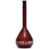 Zürih Ticaret 500 ml Amber Plastik Kapaklı Cam Balon Joje