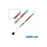 Zürih Ticaret Cam Alkolmetre Renkli Skala - (Alkol Ölçer %0-100) - Yüksek Kaliteli - Zurih Lab