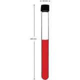 Zürih Ticaret Cam Deney Tüpü (16x160 mm) - 20 Adetlik Set - Hacim: 21 mL - Isıya Dayanıklı