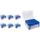 Zürih Ticaret ZURIHLAB Boş Pipet Ucu Kutusu (200 - 1000 uL) İçin Mikropipet Tip Box - 100'lü Rack - (6 Adetlik Toptan Set)