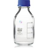 Zürih Ticaret ZURIHLAB Cam Otoklav Şişe 500 mL - Vida Kapaklı Boş Şişe - 100% Borosilikat - Contalı - Otoklavlanabilir