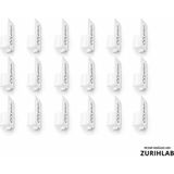 Zürih Ticaret Zurıhlab Deney Tüpü Için Etiket Klipsi - Pratik Yazım ve Not Aracı - (18 Adetlik Set) - 15-18mm Arası Deney Tüpleri İçin