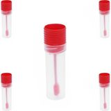 Zürih Ticaret ZURIHLAB Kaşıklı Gaita Kabı 25 mL - Non Steril - Numune Kabı - Vida Kapaklı - (10 Adetlik Set)