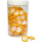 Zürih Ticaret ZURIHLAB Naylon Şırınga Filtre Non Steril (0.45µm) Nylon Syringe Filter Turuncu 100 Adetlik Paket
