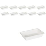 Zürih Ticaret ZURIHLAB Numune Taşıma Tepsisi (4,2 Lt.) - PP Tepsi Numune Kabı - (10 Adetlik Toptan Set)