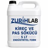 ZURIHLAB Endüstriyel Güçlü Kireç ve Pas Sökücü 5 Lt | Yoğun Temizlik, Endüstriyel Kullanım, Etkili Formül