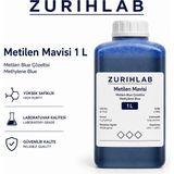 ZURIHLAB Metilen Mavisi 1 Litre – Methylene Blue Sıvı Form / HDPE Şişe