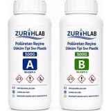 Zurihlab Zurıhlab Poliüretan Reçine Döküm Tipi Sıvı Plastik 1 kg (500G + 500G)