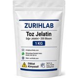 Zurihlab Zurıhlab Toz Jelatin Sığır Jelatini 200 Bloom - 1kg
