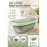 Zuu Baby Bebek Banyo Küveti Yeşil 40 litre Yenidünya