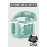 Zuu Baby Bebek Banyo Oturağı - Vakum Tabanlı Bebek Mama Oturağı Yeşil
