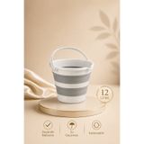 Zuu Baby Katlanır Kova Gri 12 Litre