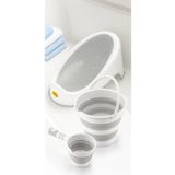 Zuu Baby Soft Bebek Küveti 3 lü Set– Silikon Fileli Bebek Besleme Yıkama Banyo Küveti Bebek Banyo Oturağı