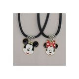 Zuum Accessories 2 li Mickey Mouse Model ip Kolye , Arkadaşlık Kolyesi , Best Friends