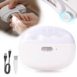 zuxify LED ışıklı elektrikli bebek tırnak makası, USB şarj edilebilir bebek tırnak makası, elektrikli, tırnak parlatıcı 2'si 1 arada tasarım elektrikli tırnak törpüsü bebek, bebekler, çocuklar ve