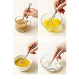 Zuzu Made 6'lı Çırpıcı Şeklinde Çay Kaşığı Mini Çırpıcı Çok Amaçlı Mini Yumurta Çırpıcı 6 Adet - Gri